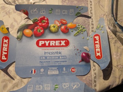 Pyrex Auflaufformen Set 2-teilig   Glas   35 × 23 cm   Made in France