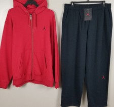 JORDAN JUMPMAN SWEATSUIT HOODIE PANTS OUTFIT SET RED BLACK Y2K RARE SIZE 2XL