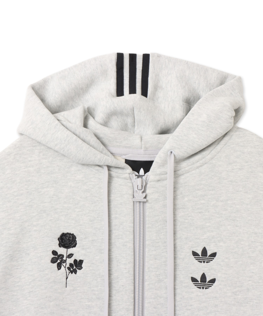 adidas x Willy Chavarria Full Zip Logo Hoodie Light Grey KV2250 | eBay