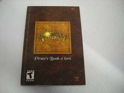 Tropico 2 Pirate Cove Pirate's Book o' lore PC CD-ROM Video Game Users Manual