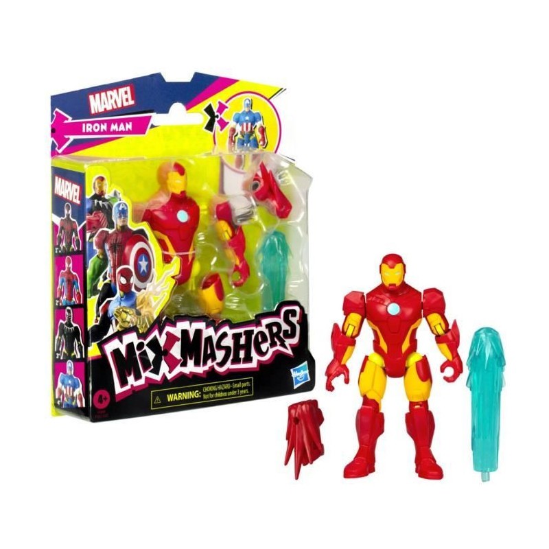 Figurine Iron Man 12 cm MixMashers pour s'amuser et combiner entre amis