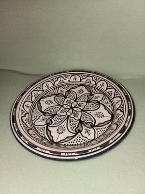 Handmade Moroccan Clay Plates: Serving, Wall, and Decorative (12 15 inches)