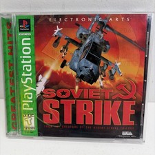 Soviet Strike PS1 Greatest Hits Sony Playstation EA Complete Disc Case