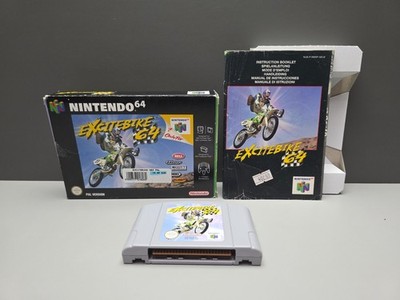 EXCITEBIKE NINTENDO 64 PAL/EUR OVP CIB BOXED N64 KOMPLETT MOTORSPORT GAME SPIEL