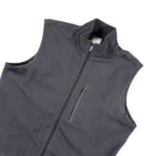 Nike Golf Fleece Vest Womens Medium Black Therma-Fit Full Zip Sleeveless Jacket