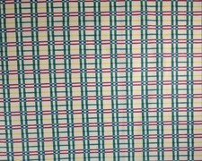 DURALEE WEXFORD PLAID RED GREEN CURTAIN CUSHION FABRIC BY THE YARD 54"W