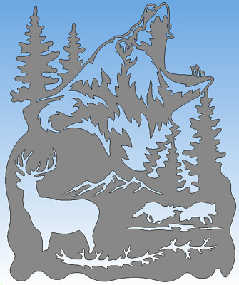 Bear. Decorative panel. Wall decoration. DXF files for plasma, laser, CNC.