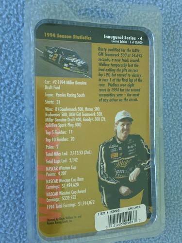 1995 RUSTY WALLACE CASE KNIFE WITH OVERSIZED CARD-LIMITED EDITION SERIES - 第 4/4 張圖片