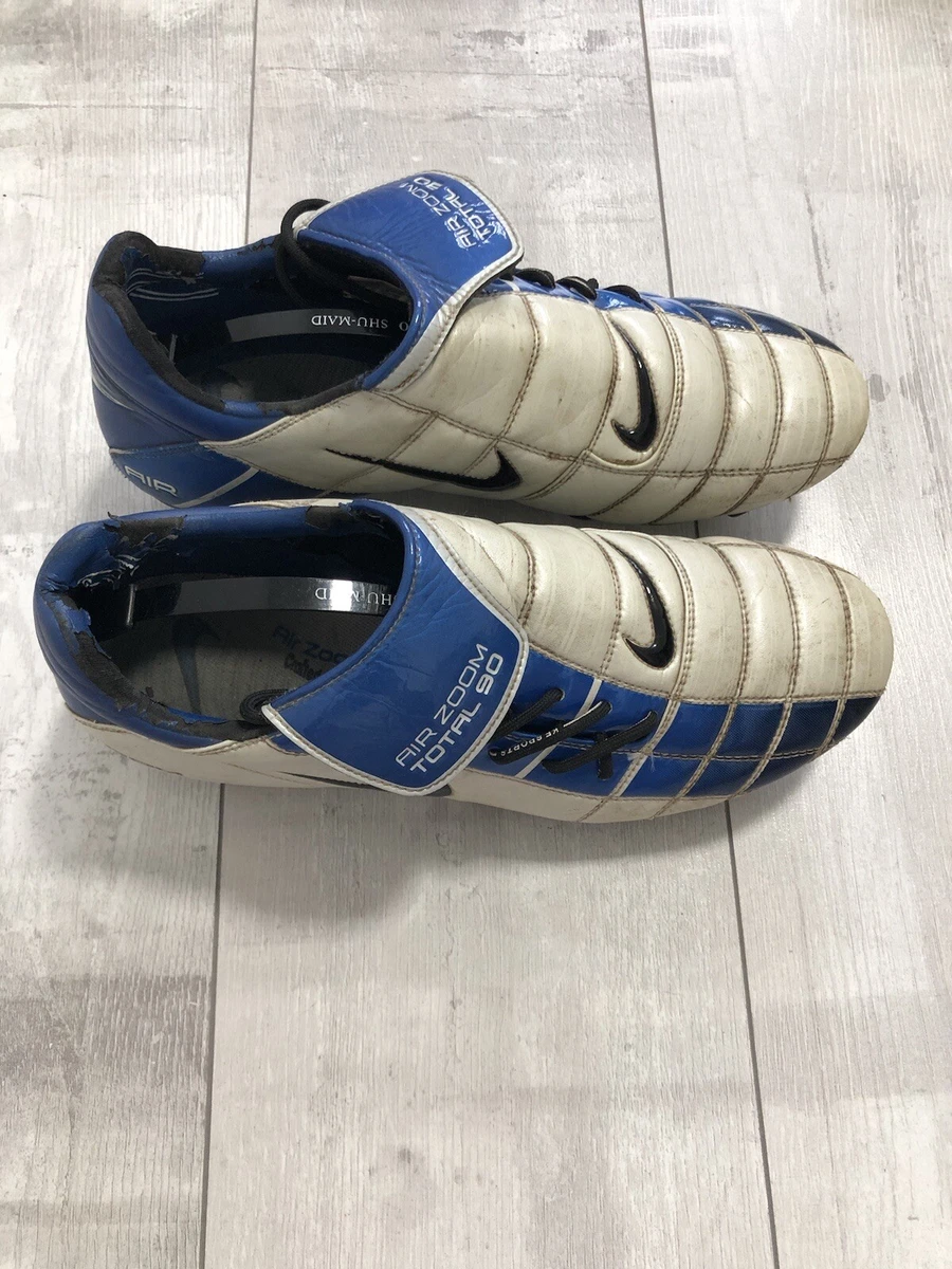 Nike Air Zoom Total 90 SG Blue White Football Soccer Cleats US11 UK10 EUR45 Ital