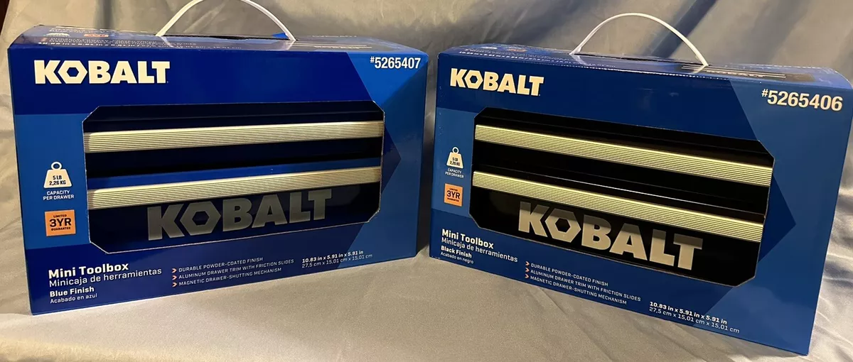 Kobalt Mini 10.83-in Friction 2-Drawer Blue Steel Tool Box in the Portable  Tool Boxes department at