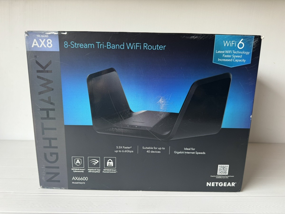 Netgear Nighthawk AX8 RAX70-100JPS 3台 NETGEAR Nighthawk 8-Stream WiFi 6 Router (RAX70) - Security