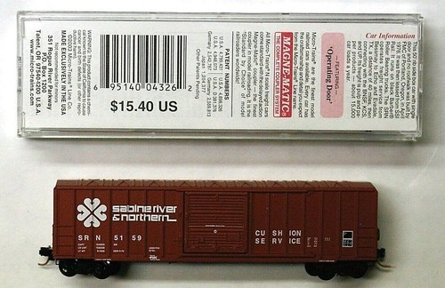 MTL Micro-Trains 25100 Sabine River & Northern SRN 5159 50 pies costilla lateral vagón de carga  | Zustand: New