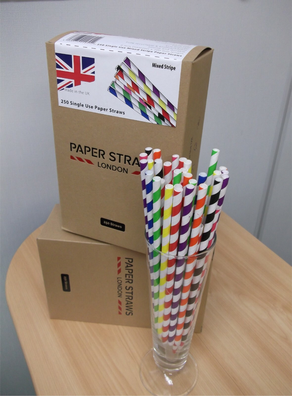 Paper Straws London 6mm x 200mm UK Manufactured,BRC Accredited Food