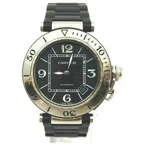 CARTIER Pasha 38mm W3100655 Date beige Dial Automatic Men display picture 1