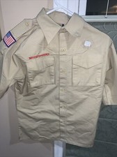 Boy Scout BSA UNIFORM SHIRT New Style Youth Large Short Sleeve Q83