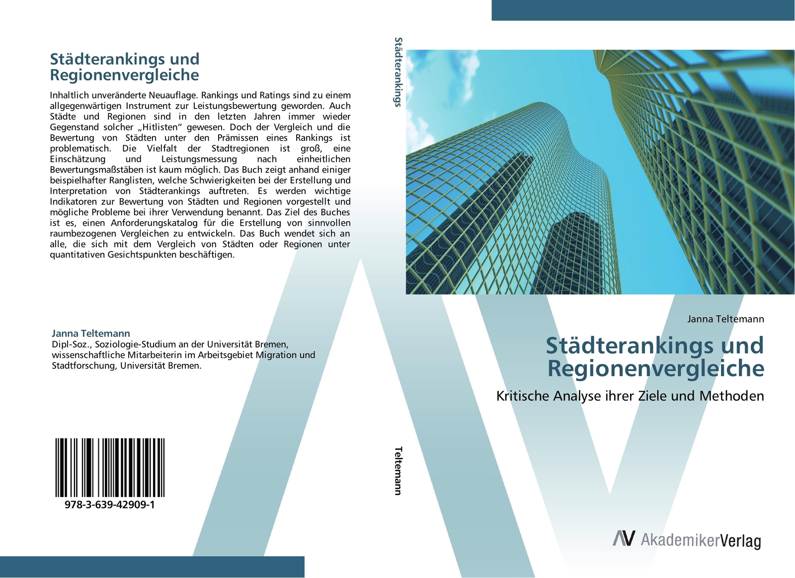 Thumbnail - Janna Teltemann | Städterankings Und Regionenvergleiche | Taschenbuch