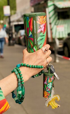 Starbucks x FARM Rio 2025 Tropical Banana Leaves Stainless Steel 16 oz Tumbler