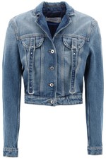 Off-white Denim Jacket With Harness Details