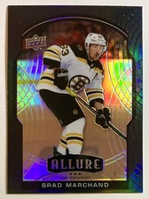 2020-21 UD Allure Hockey Bruins Brad Marchand Black Rainbow Parallel Card #14