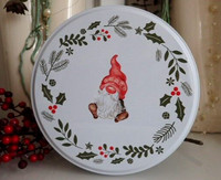 PläTzchendose Wichtel GebäCkdose Blechdose Keksdose Keks Metall Dose Weihnachten