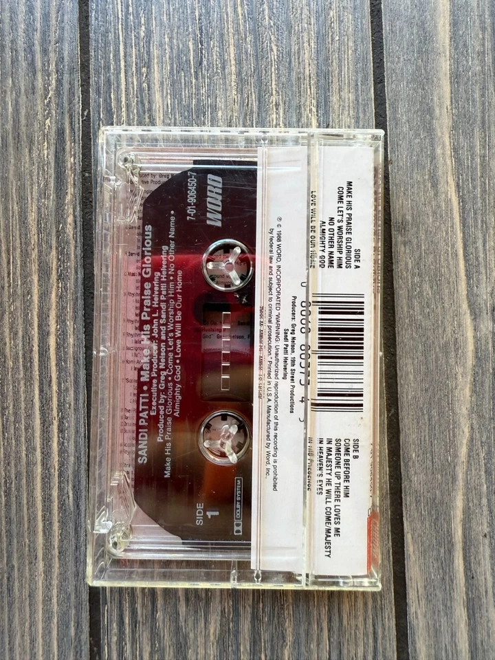 Sandi Patti Make His Praise Glorious Vintage Cassette Tape Digital Recording Foto 2 de 3
