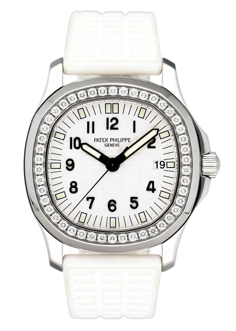 Patek Philippe Aquanaut 5067A White Dial Ladies Watch with Box and Papers