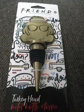 NEW Friends Turkey Head Metal Novelty Wine Bottle Stopper New Sealed 