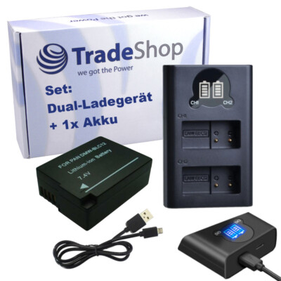 2in1 Set: Dual LCD LADEGERÄT USB + AKKU für Sigma DP2Q FP L DP3 Quattro DP3Q FP