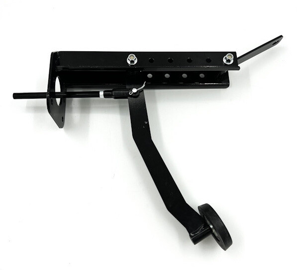 Universal Black Steel Firewall Mount Power Brake Pedal Assembly