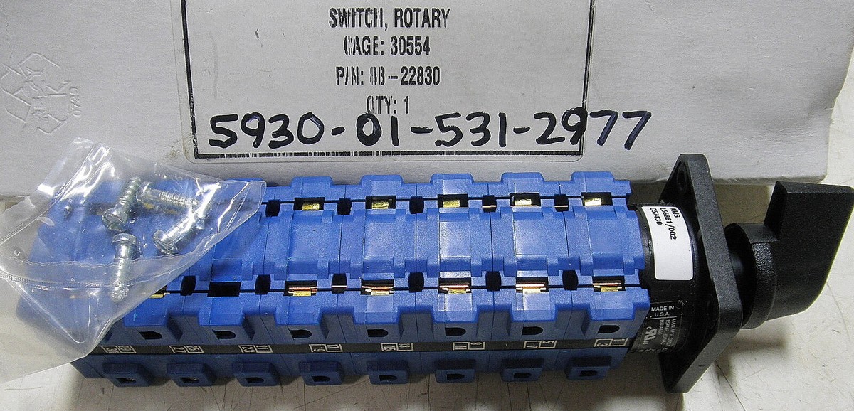 5930-01-531-2977 88-22830 Switch; Rotary 10kW MEP TQG | eBay