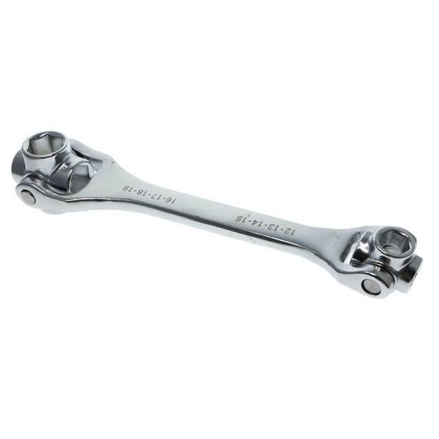 1219mm 8 in 1 Multi Hex Ratchet Wrench Swivel Head with Metric