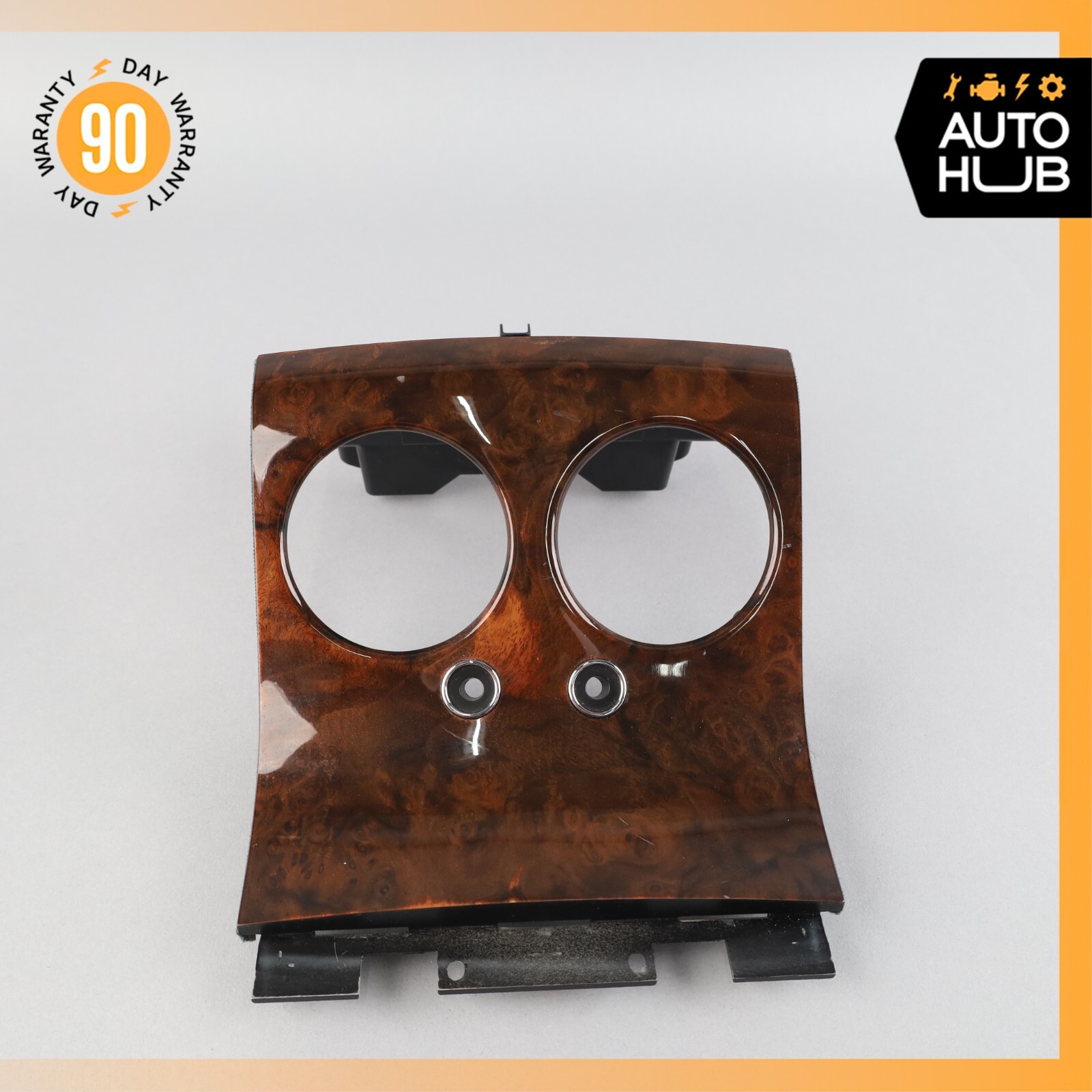 03-17 Bentley Continental GT Rear Center Console A/C Air Vent Trim Wood OEM 81k