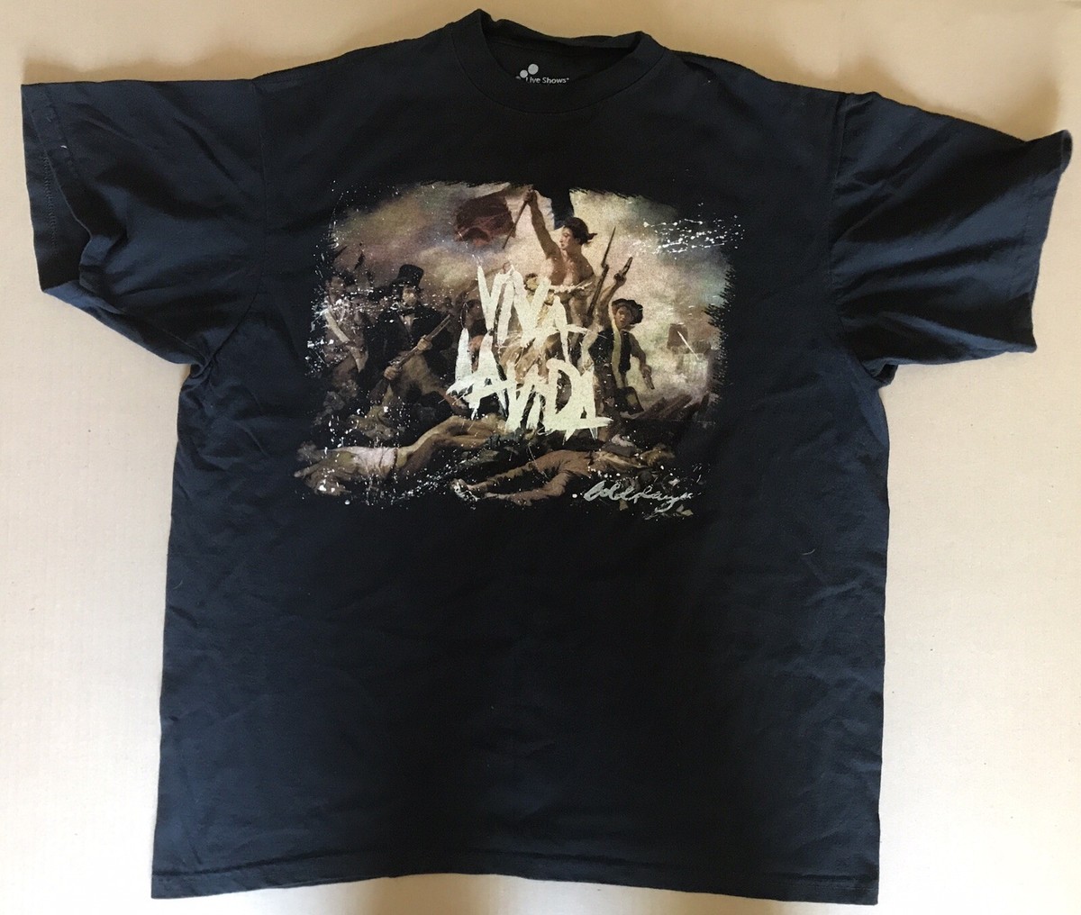 Coldplay Viva La Vida Concert Shirt Mens Size X-Large Mexico