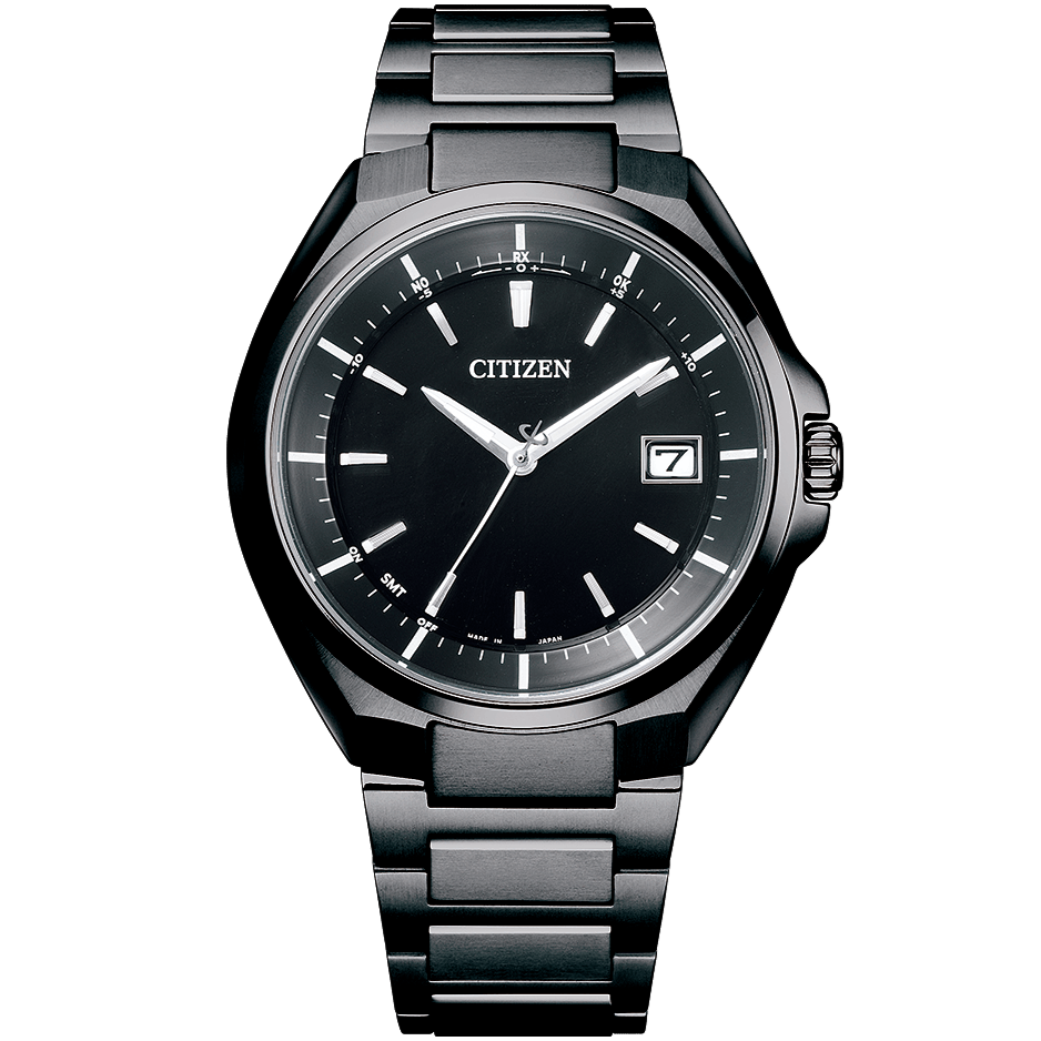 CITIZEN ATTESA CB3015-53E Black Titanium Eco-Drive Radio Solar