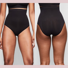 NEW 34 Skims  S/M  Onyx Black Seamless Sculpt High Waist Brief Size 6312