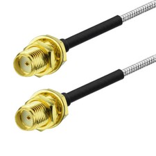10-pack SMA Female to SMA Female .086" RG405 Semi Rigid Cable 15cm