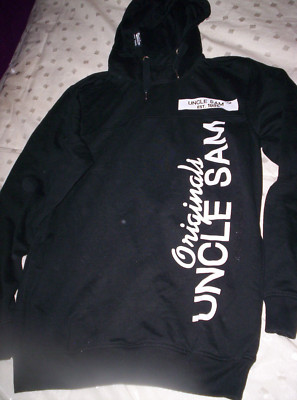 Sweat-Pullover ''UNCLE SAM''- mit Kaputze, schwarz, gepflegt Gr. M