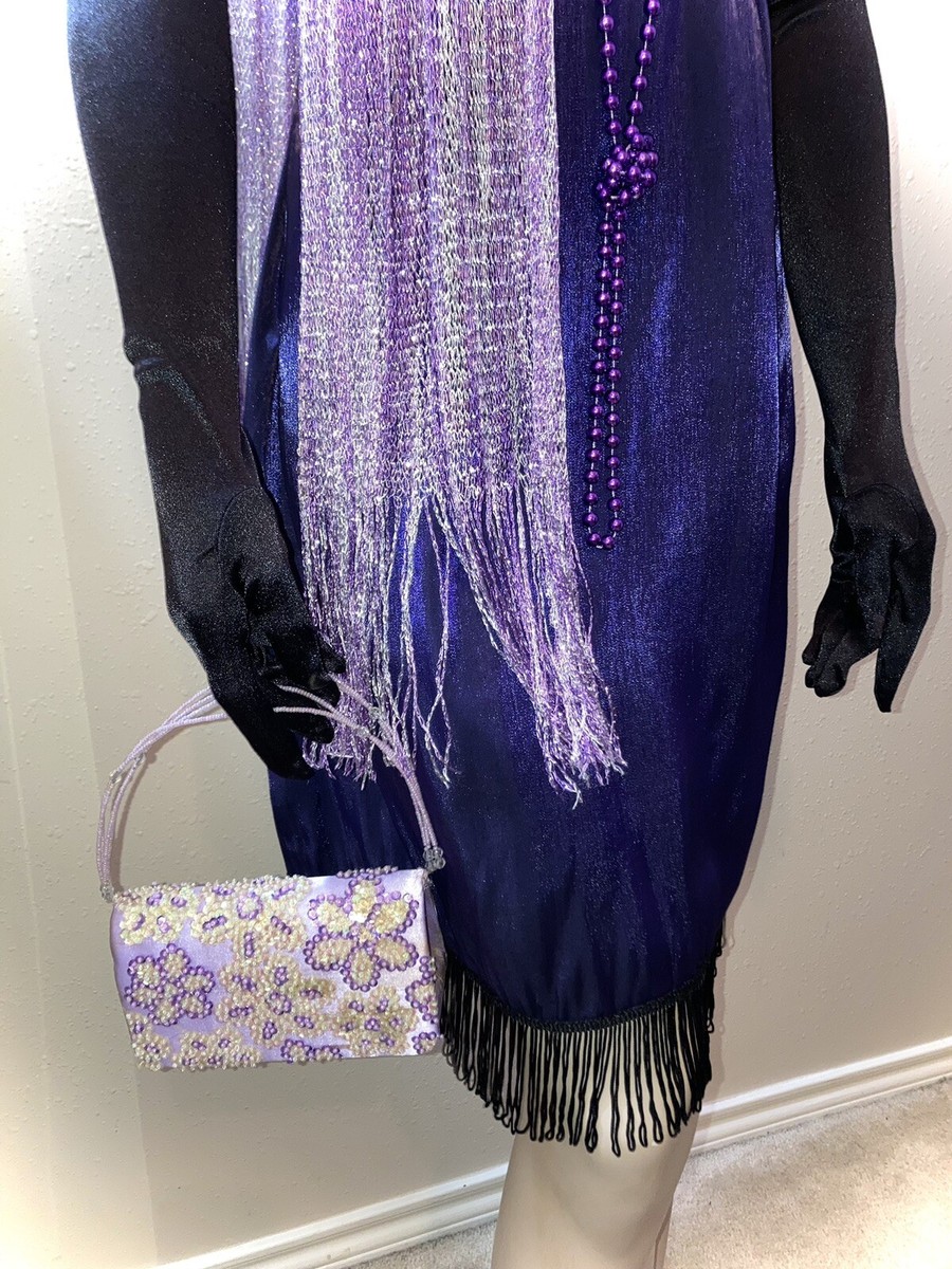 purple great gatsby dress Nicholette Gatsby Dress