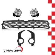 Front Bumper Lower Grille+Fog Lights Set For 2014-2019 Toyota 4Runner TRD/SR5