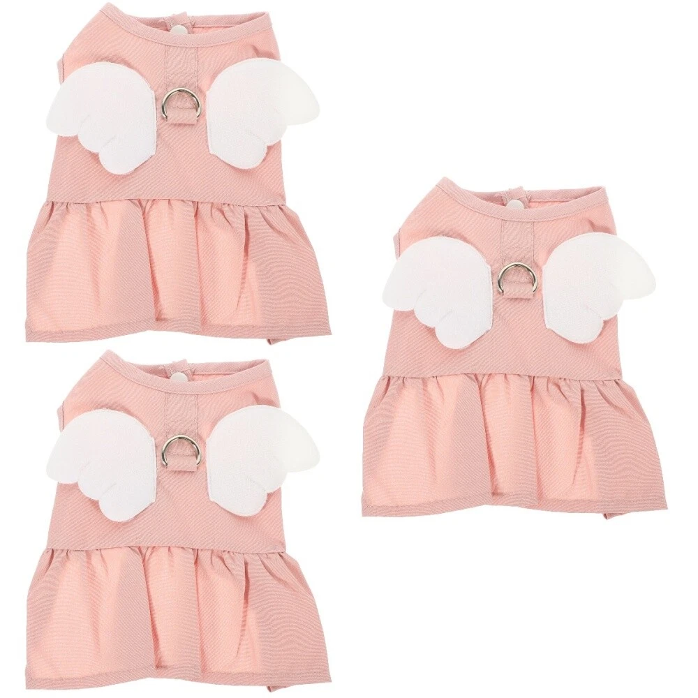 MIU MIU 3 Pezzi Vestito per Cani Animali Domestici Costume Estivo per Animali Domestici Gatto Accessori 