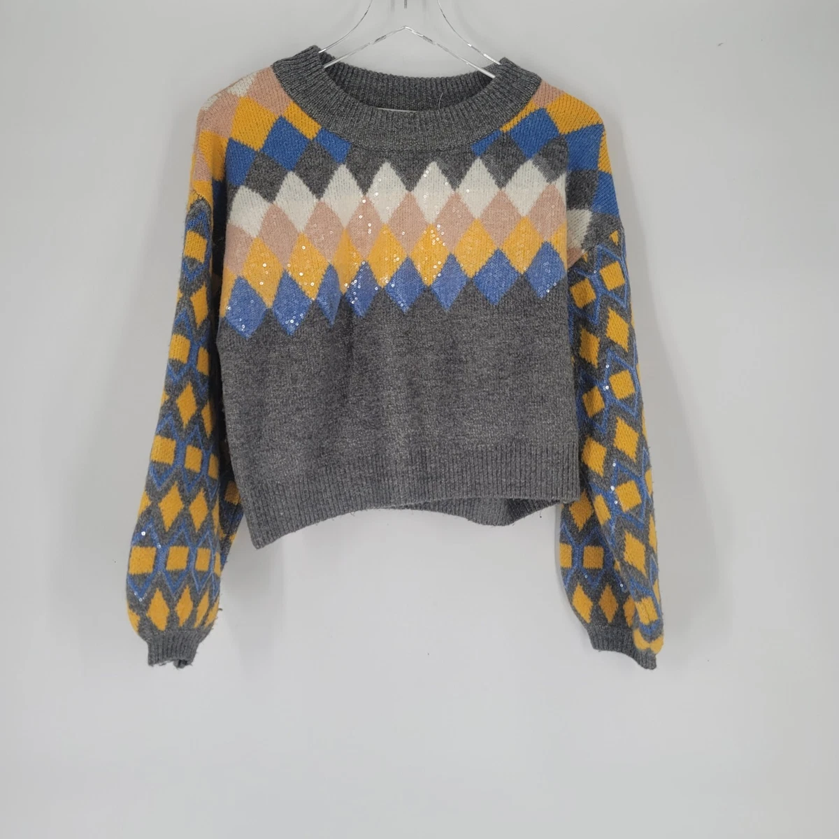 Sequin shop sweater zara