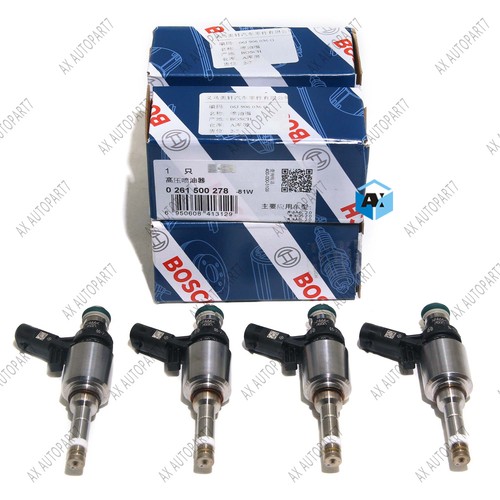 4x Fuel Injectors OEM Genuine Bosch For VW GTI Tiguan AUDI A3 A4 A5 Q5 TT 2.0L - Picture 2 of 5