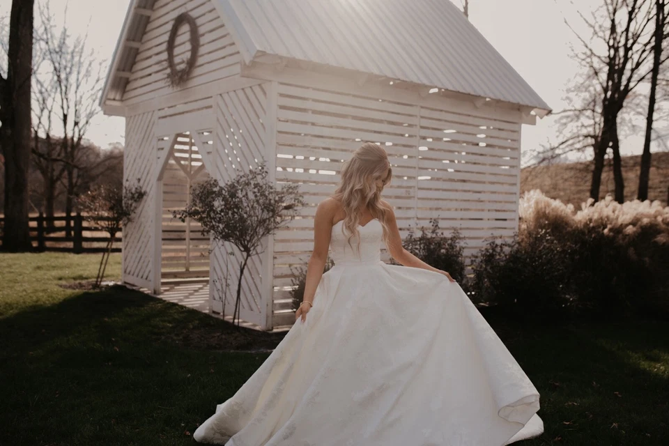 Sleeveless ballgown wedding dress Justin alexander - Image 3 of 4