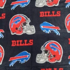 Buffalo Bills Navy NFL AFC East Fleece Fabric