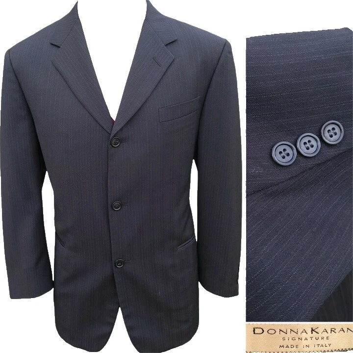 Donna Karan Negro trajes y Blazers de Lana para Hombres