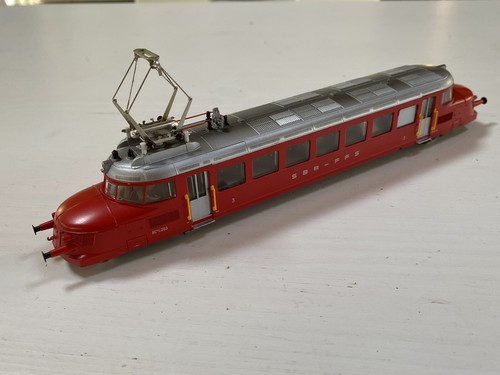 Swiss Marklin H0 8125 DC Rail Car Red Arrow "Roter Pfeil" RCe 2/4 203 Near Mint - Picture 4 of 11