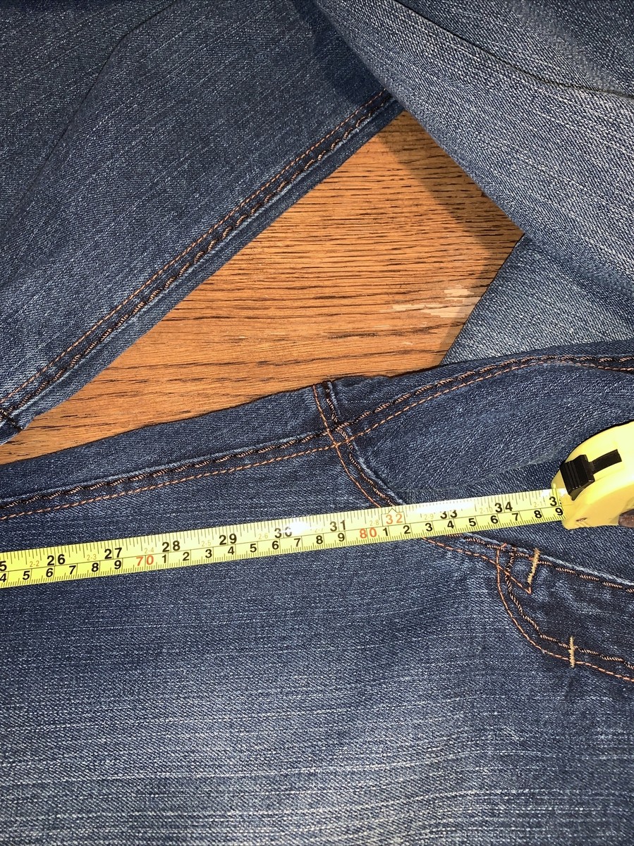 Knockout Jeans Flaps Embroidered Orange Blue Style 1703 Mens