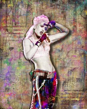 GWEN STEFANI of NO DOUBT 8x10in Poster Gwen Stefani No Doubt Tribute Free Ship