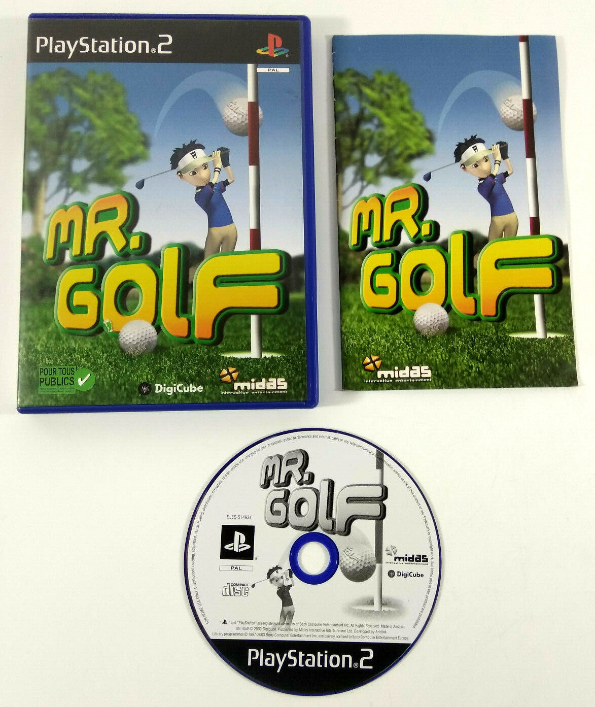 Jeu Playstation 2 PS2 VF  Mr Golf  avec notice  Envoi rapide et suivi