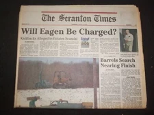 1998 MARCH 26 THE SCRANTON TIMES NEWSPAPER - WILL EAGEN BE CHARGED? - NP 8379